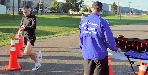 Miguel Espinosa at the Finish Line